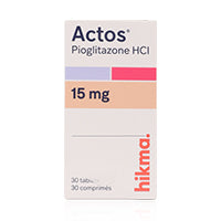 Actos 15mg Tablets 30'S