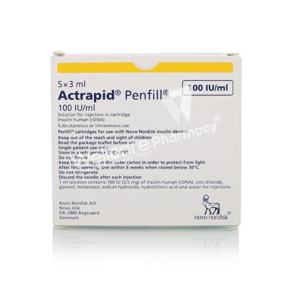 Actrapid Hm Penfill 3ml 1x5'S