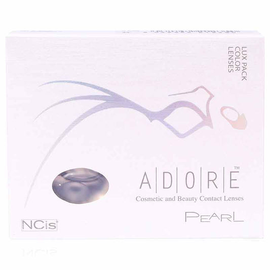 Adore Monthly Color Lenses 2'S(3 Months)-Pearl-White