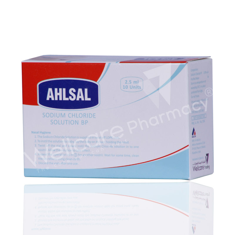 Ahlsal 2.5Ml Normal Saline Nasal Solution 10'S
