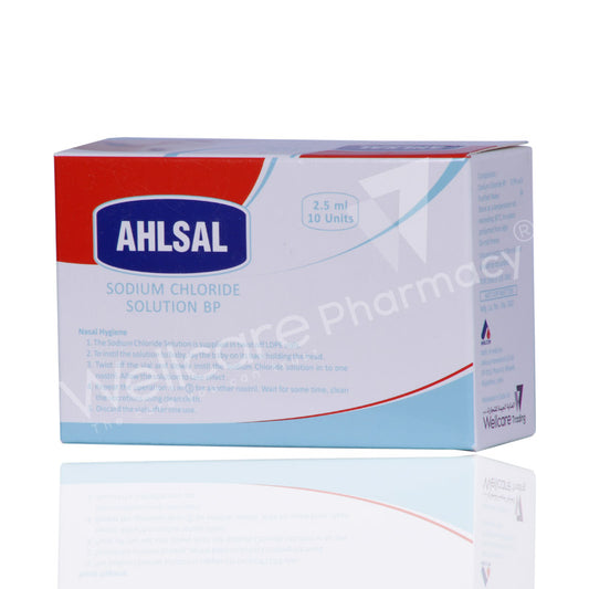 Ahlsal 2.5Ml Normal Saline Nasal Solution 10'S