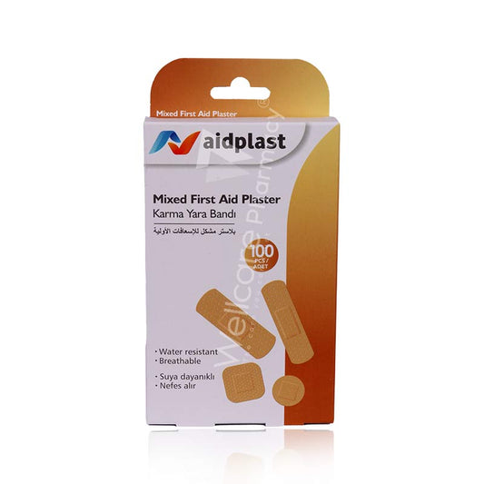 Aidplast Mixed First Aid Plaster 100'S V845