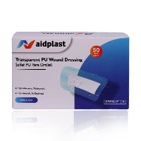 Aidplast Sterile Transparent Wound Dressing Plaster 5Cmx9cm 50'S V6109p