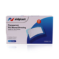 Aidplast Sterile Transparent Wound Dressing Plaster 9Cmx15cm 25'S V6115p