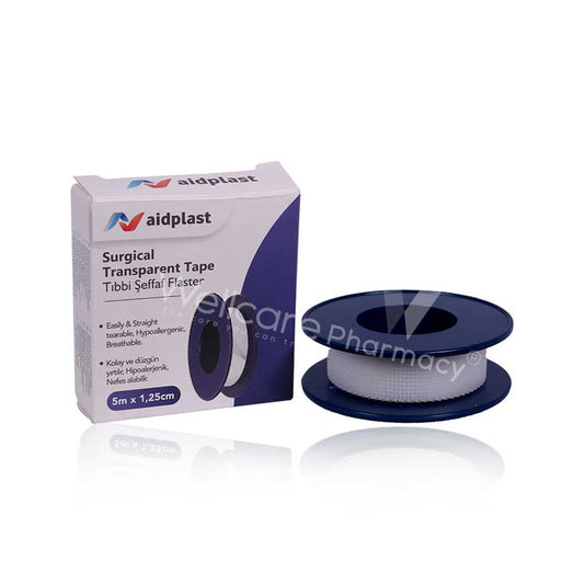 Aidplast Surgical Transparent Tape 5Mx1.25Cm V301