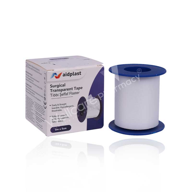 Aidplast Surgical Transparent Tape 5Mx5cm V305