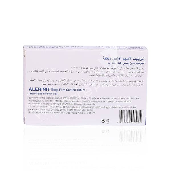 Alerinit 5Mg Tablets 20'S Alerinit 5Mg Tablets 20'S