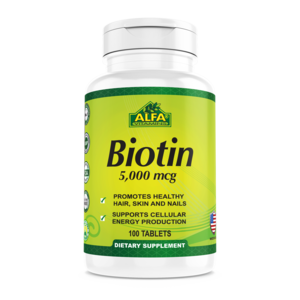 Alfa Biotin 5000mcg Tablets 100'S