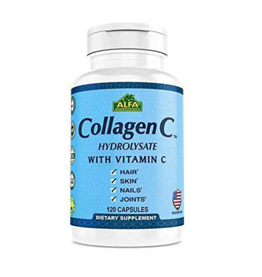 Alfa Collagen C With Vitamin C Capsules 120'S