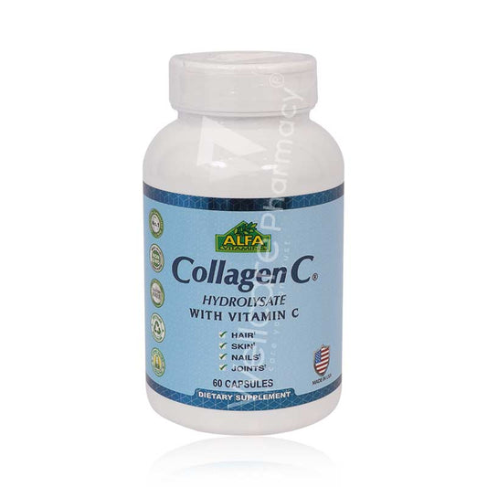 Alfa Collagen C With Vitamin C Capsules 60'S