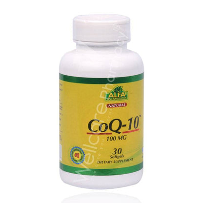 Alfa Coq-10 100Mg Softgel 30'S - Wellcare Pharmacy