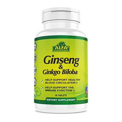 Alfa Ginseng & Ginkgo Biloba Tablets 90'S