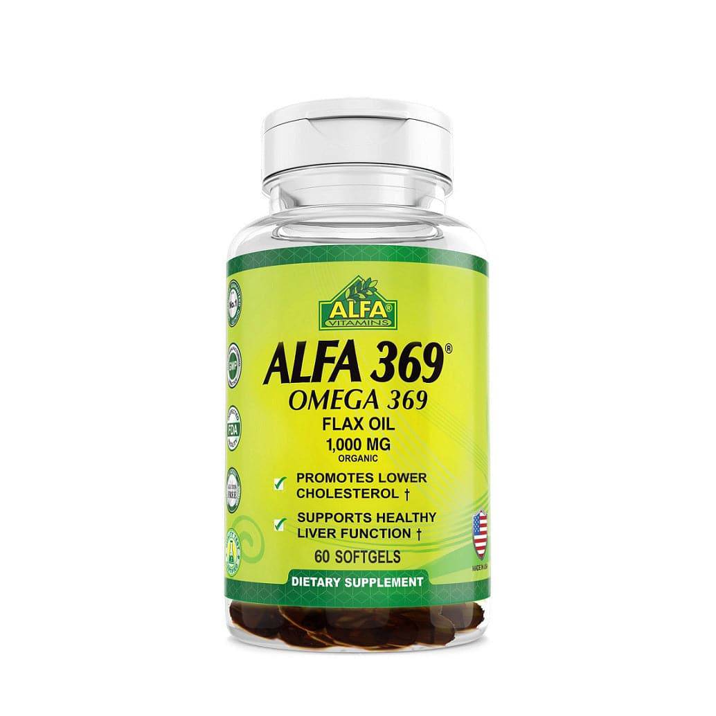 Alfa Omega 369 Flax Oil 1000Mg Softgels 60'S Alfa Omega 369 Flax Oil 1000Mg Softgels 60'S