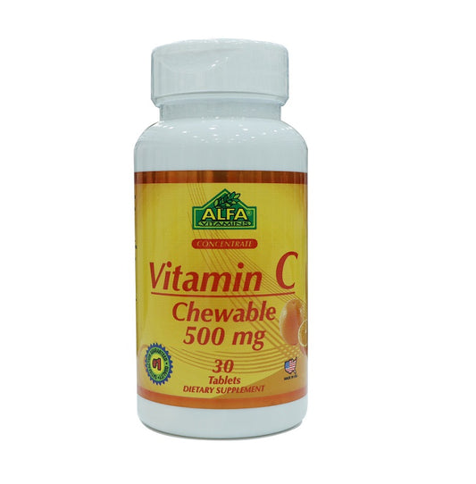 Alfa Vitamin C 500Mg Chewable Tablets 30'S