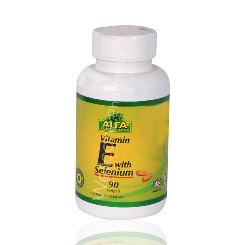Alfa Vitamin E With Selenium Capsules 90'S