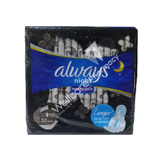 ALWAYS MAXI NIGHT PADS EXTRA LONG 32'S