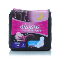 Always Soft Flexible Night Pads 8'S