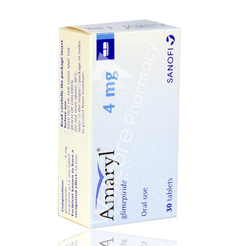 Amaryl 4Mg Tablets 30'S Amaryl 4Mg Tablets 30'S
