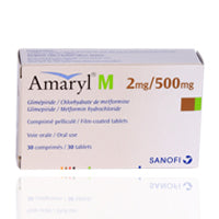 AMARYL M  2MG/500MG TAB 3X10 30'S