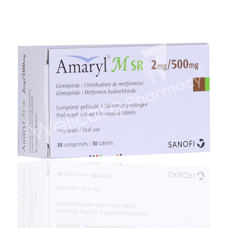 Amaryl M Sr 2mg/500mg Tablets 30'S