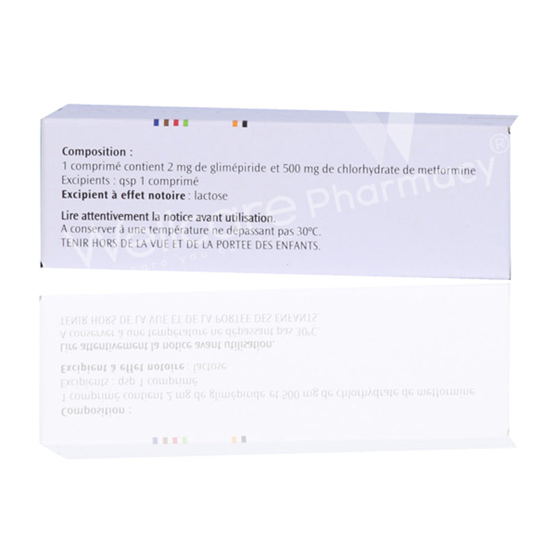 Amaryl M Sr 2mg/500mg Tablets 30'S