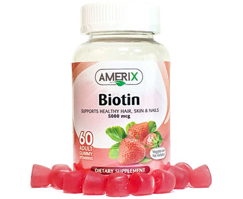 Amerix Biotin Adult Gummy 5000mcg 60'S - Wellcare Pharmacy