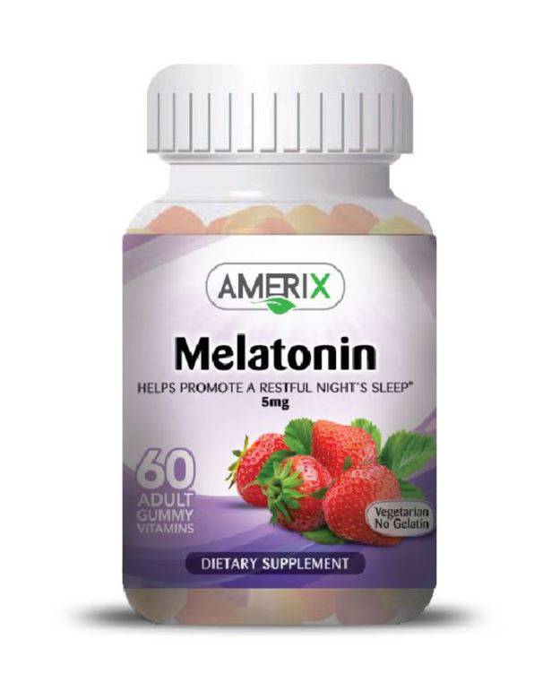 Amerix Melatonin Adult Gummy 60'S Amerix Melatonin Adult Gummy 60'S