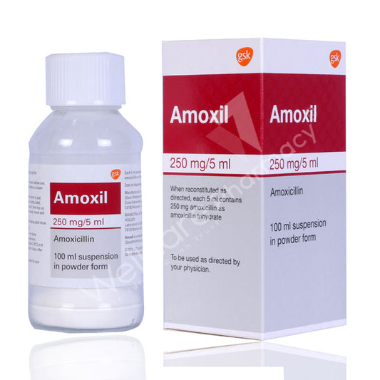 Amoxil 250Mg/5Ml Suspension 100Ml