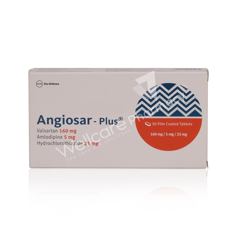 Angiosar-Plus 160/5/25mg Tablets 30'S