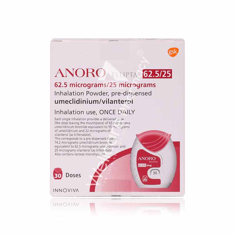 Anoro Ellipta 62.5/25mcg Powd 30 Dose