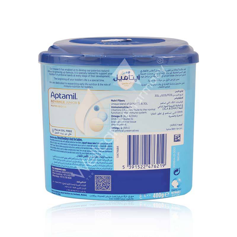 Aptamil Advance Junior Nutri Biotik No3 400G Aptamil Advance Junior Nutri Biotik No3 400G