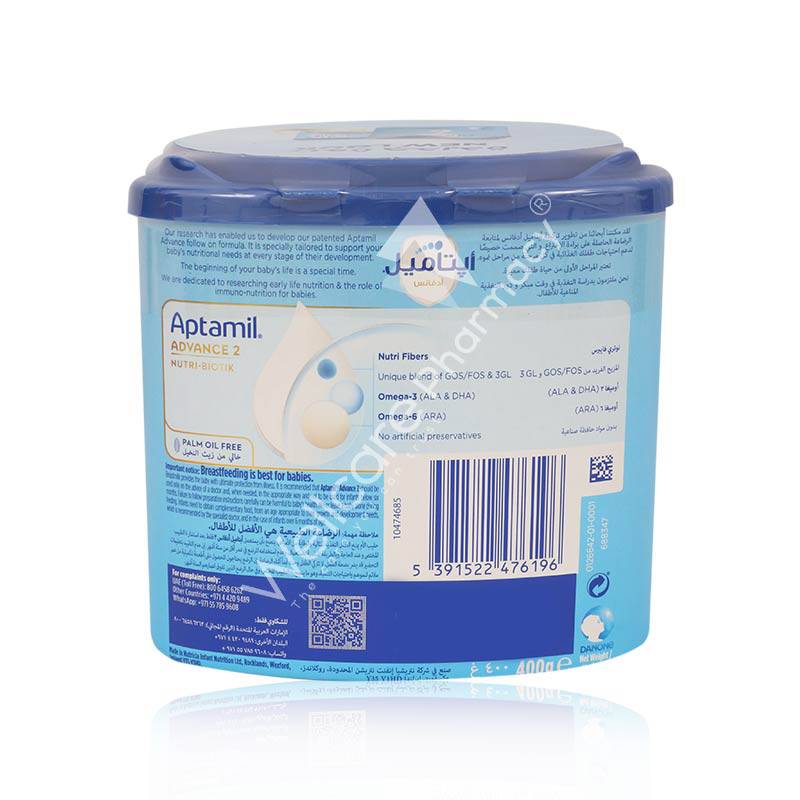 Aptamil Advance Nutri Biotik No2 400G Aptamil Advance Nutri Biotik No2 400G