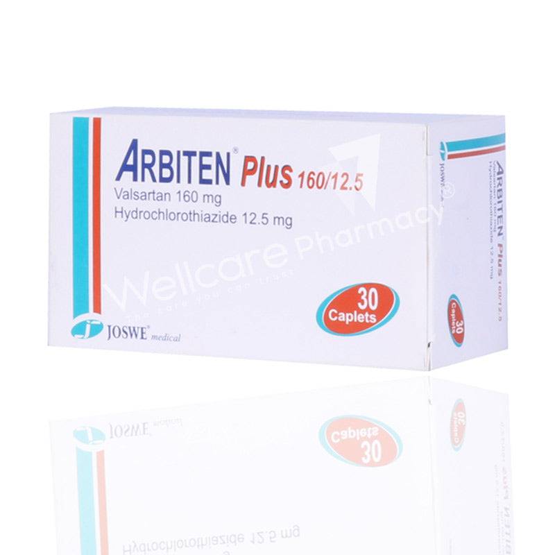Arbiten Plus 160/12.5Mg Tablets 30'S Arbiten Plus 160/12.5Mg Tablets 30'S