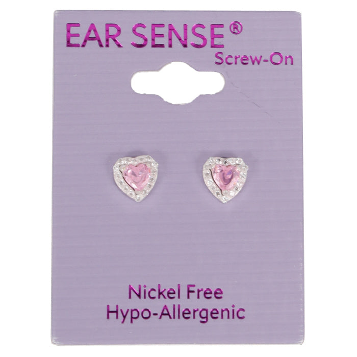 Arsense-B21- Silver 7mm Crystal Heart With Light Rose Insert - Wellcare Pharmacy