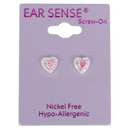 Arsense-B21- Silver 7mm Crystal Heart With Light Rose Insert - Wellcare Pharmacy