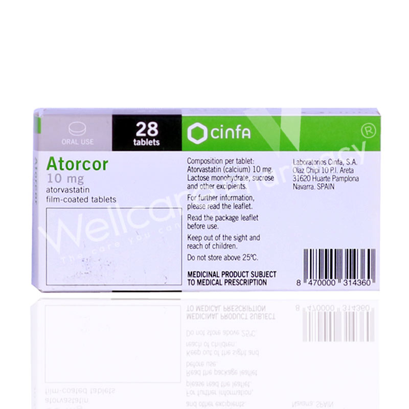 Atorcor 10mg Tablets 28'S