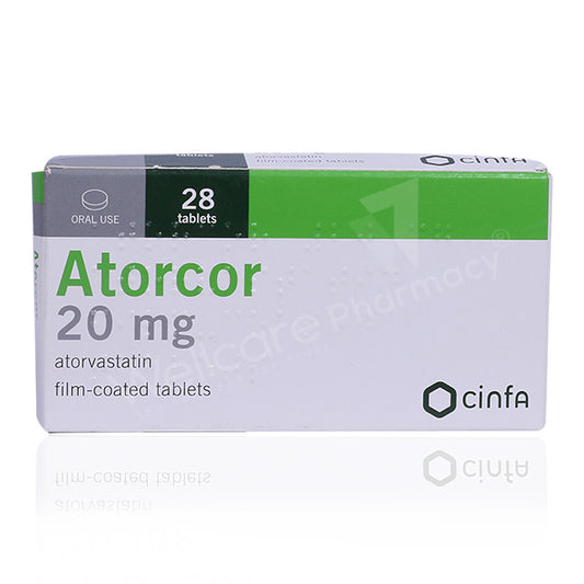 Atorcor 20mg Tablets 28'S