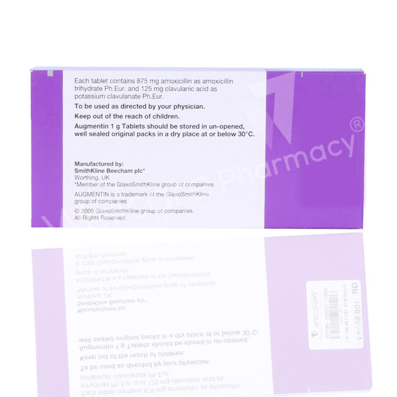 Augmentin 1Gm Tablets 14'S
