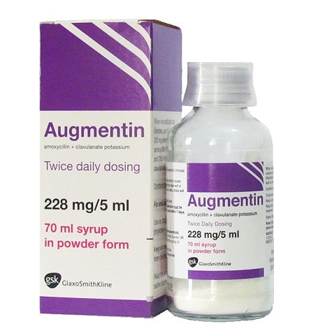 Augmentin 228mg/5ml Suspension 70ml