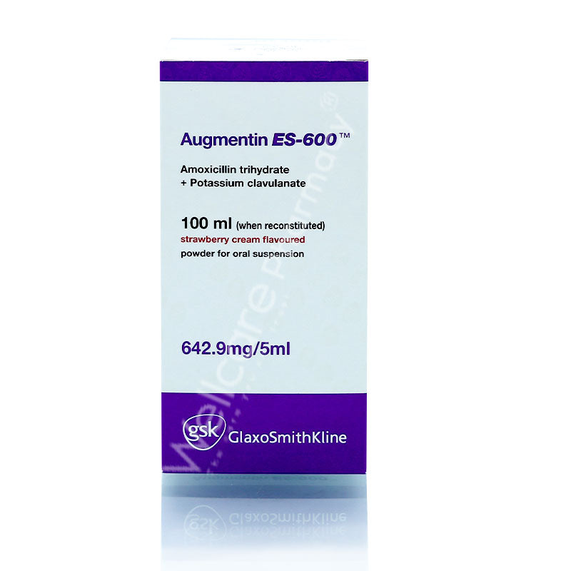 AUGMENTIN ES 642.9MG/5ML SUSP 100ML