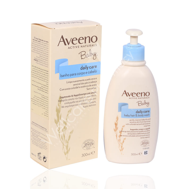 Aveeno Baby Hair & Body Wash 300ml - Wellcare Pharmacy