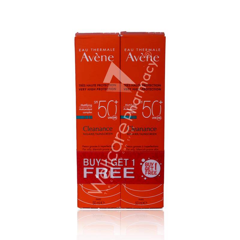 Avene 1+1 Cleanance Spf50 Cream 50Ml Avene 1+1 Cleanance Spf50 Cream 50Ml