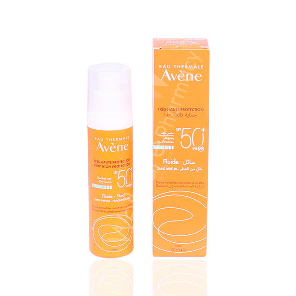 AVENE 1+1 SPF50+ ANTIOXIDANT FLUID  FRAGRANCE FREE 50ML