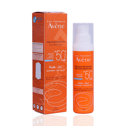 Avene  Spf50+ Antioxidant Fluid  Fragrance Free 50ml