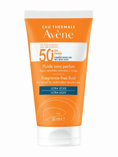 Avene  Spf50+ Antioxidant Fluid  Fragrance Free 50ml