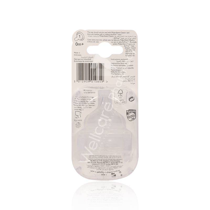 Avent Classic Plus Teats 2'S Avent Classic Plus Teats 2'S