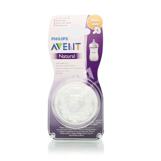 Avent Natural Fast Flow Teats 6Month+