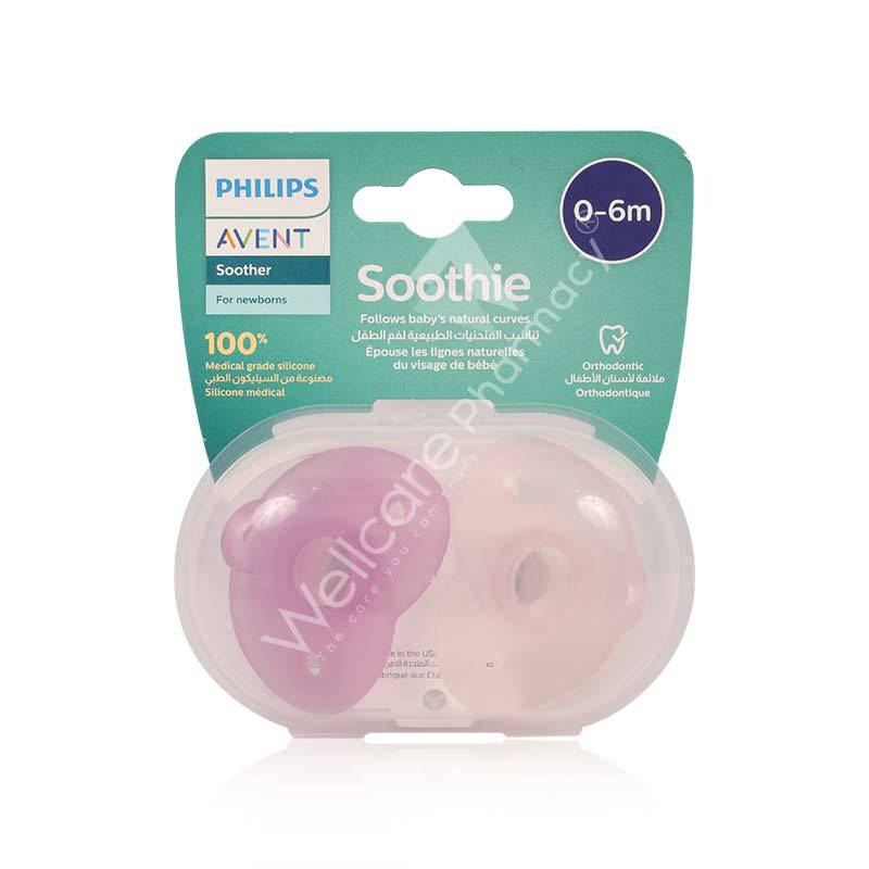 Avent Soothie Soother 0-6M+ 2'S Avent Soothie Soother 0-6M+ 2'S