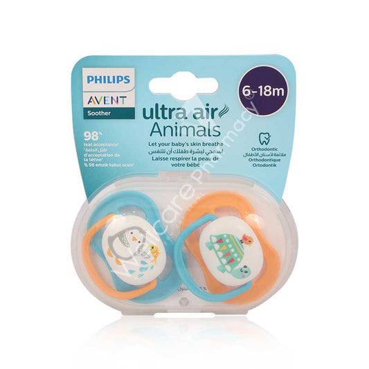 Avent Ultra Air Animals Soother 6-18m 2'S