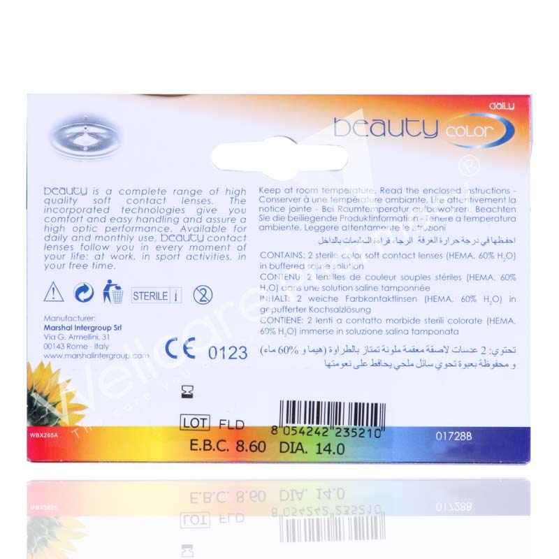 Beauty Daily Color Lens Aqua 2'S - Wellcare Pharmacy